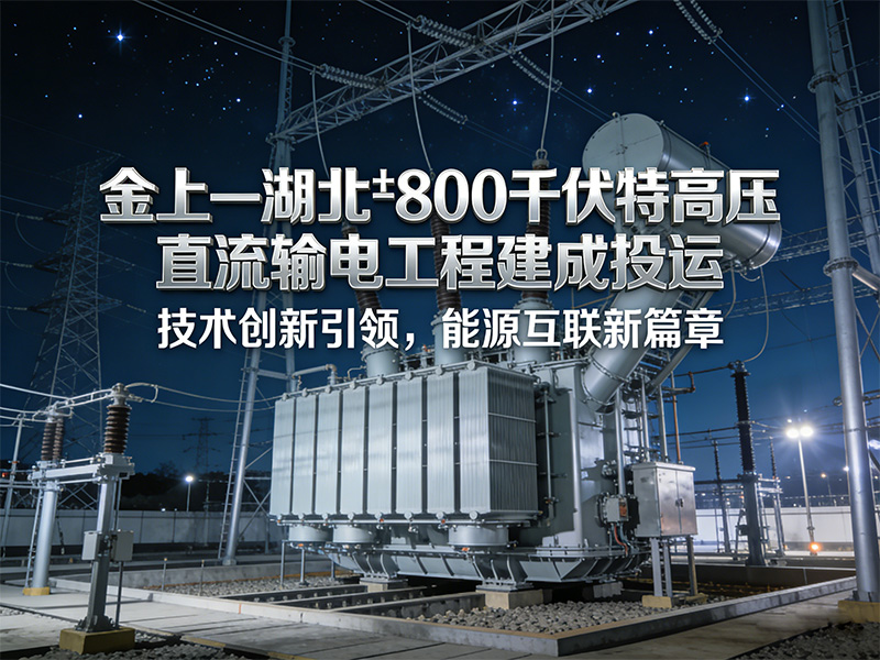 金上—湖北±800千伏特高压直流输电工程建成投运