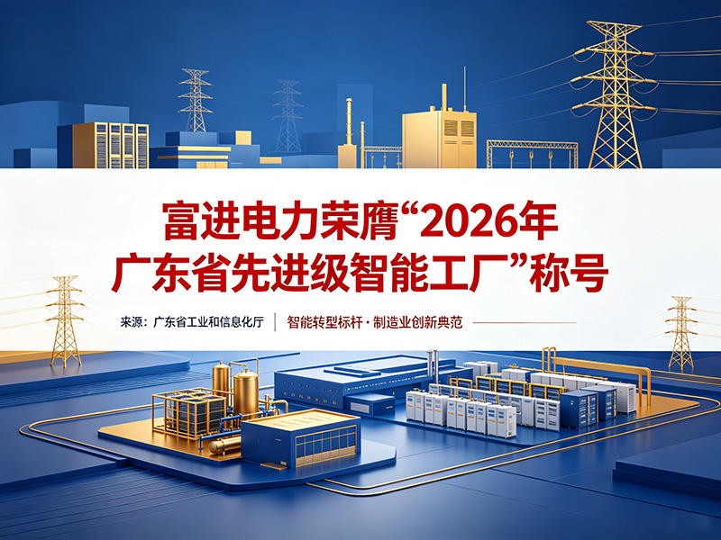 喜讯！富进电力荣膺“2026年广东省先进级智能工厂”称号！