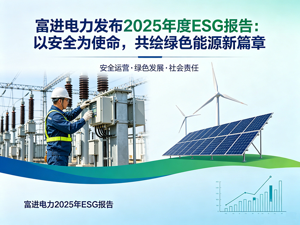 以安全为使命，共绘绿色能源新篇章丨富进电力发布2025年度ESG报告
